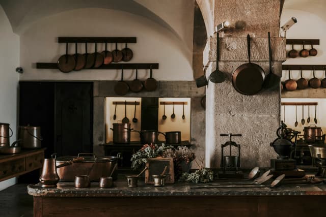 Rustic Italian kitchen scene